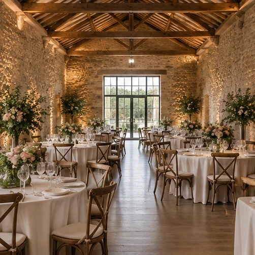 Editorial concept of a barn event venue
